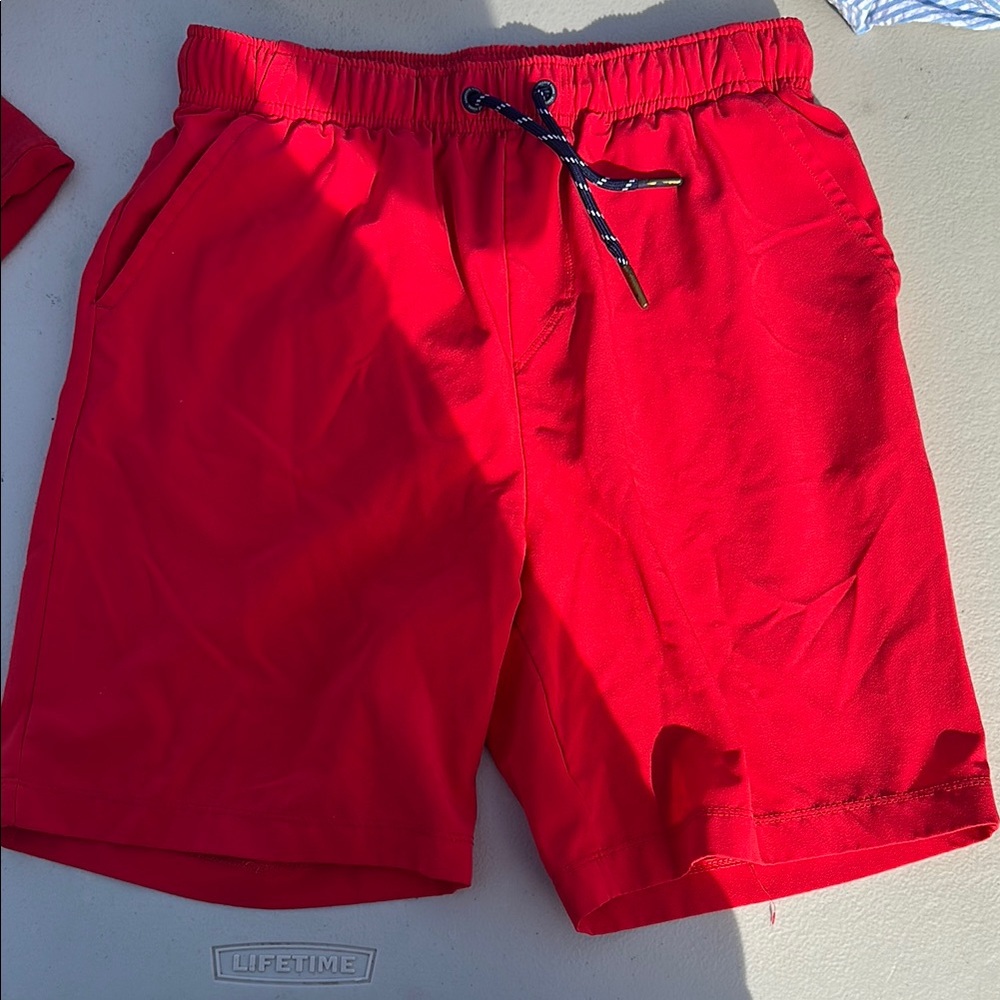 Vineyard Vines Red Board Shorts Quick-Dry Swimwear